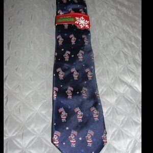Patriotic Santa Necktie Holiday Christmas